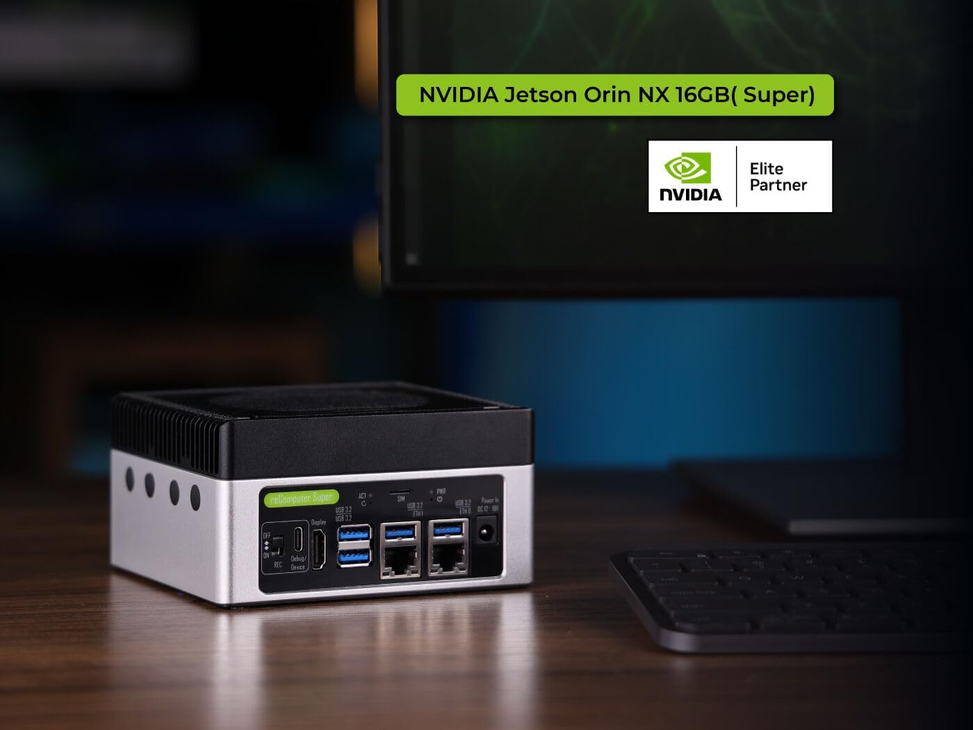 COMPUTADORA EDGE AI SEEED STUDIO RECOMPUTER SUPER J4012 CON NVIDIA JETSON ORIN NX 16GB - 2