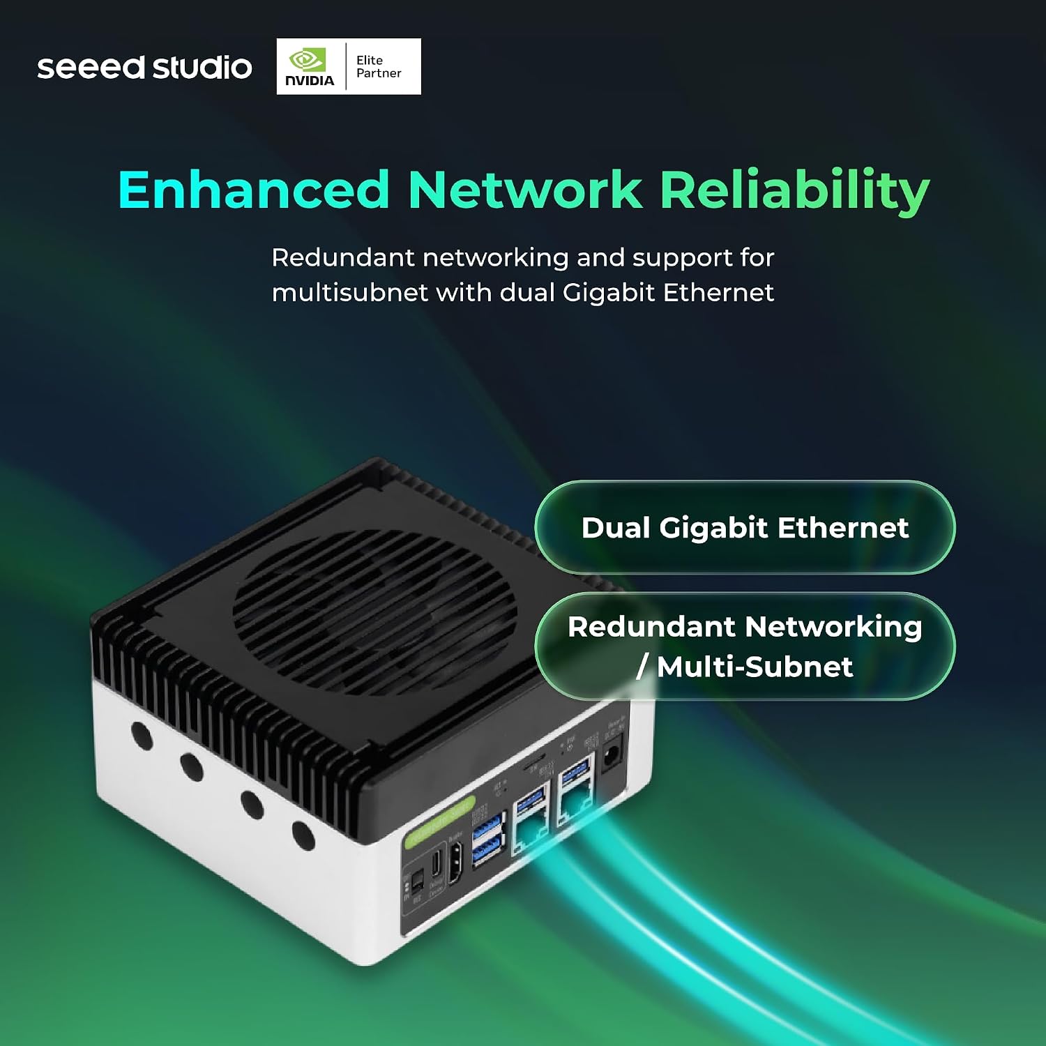 COMPUTADORA EDGE AI SEEED STUDIO RECOMPUTER SUPER J4012 CON NVIDIA JETSON ORIN NX 16GB - 5