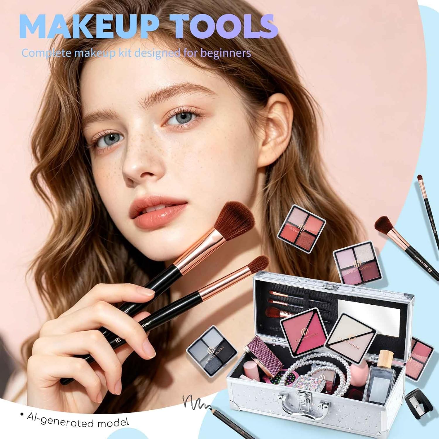 SET DE MAQUILLAJE COLOR NYMPH COMPLETO PARA MUJER - 5