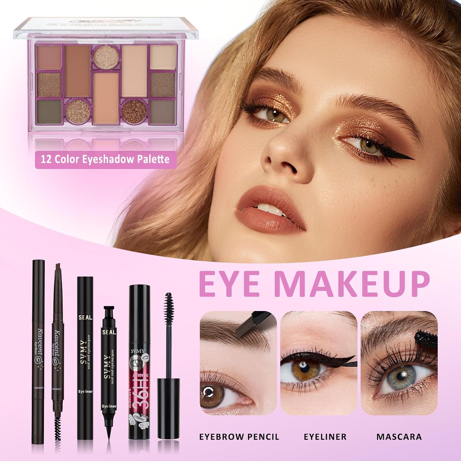 SET DE MAQUILLAJE KAVCENT COMPLETO PARA ADOLESCENTES Y MUJERES - 4