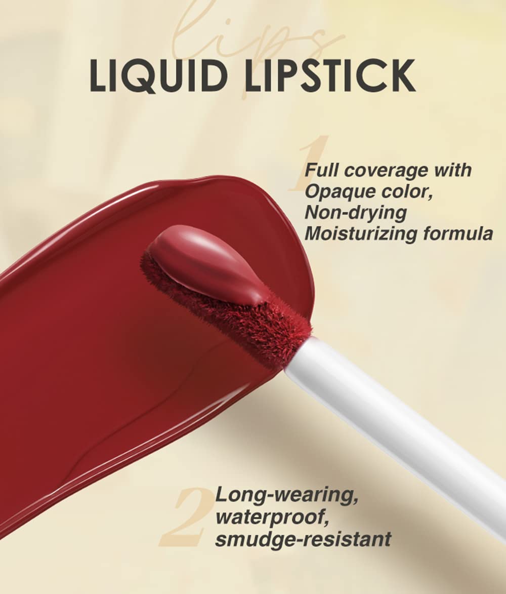 SET DE MAQUILLAJE BESTLAND 12 PIEZAS LABIAL LÍQUIDO MATE Y DELINEADOR - 3