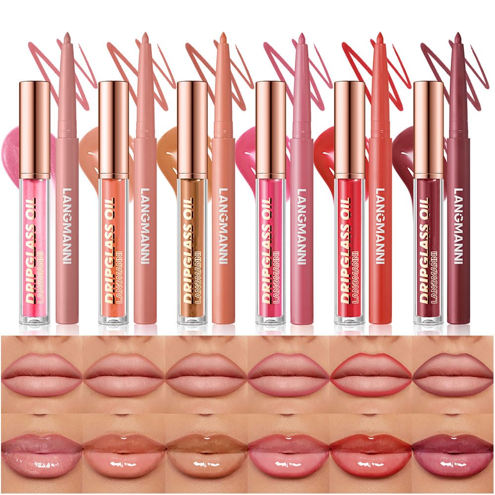 SET DE MAQUILLAJE BESTLAND 12 PIEZAS DELINEADOR Y GLOSS HIDRATANTE - 1