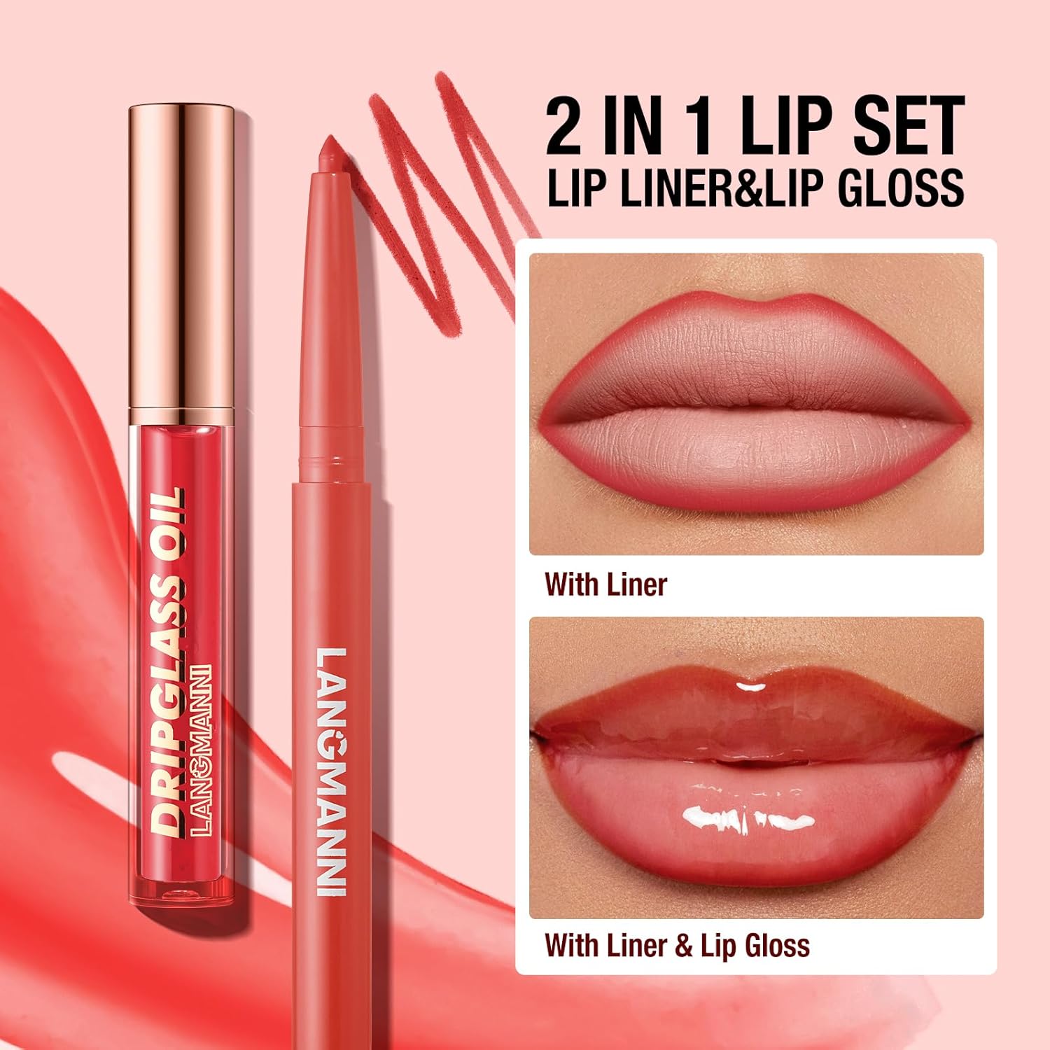 SET DE MAQUILLAJE BESTLAND 12 PIEZAS DELINEADOR Y GLOSS HIDRATANTE - 4