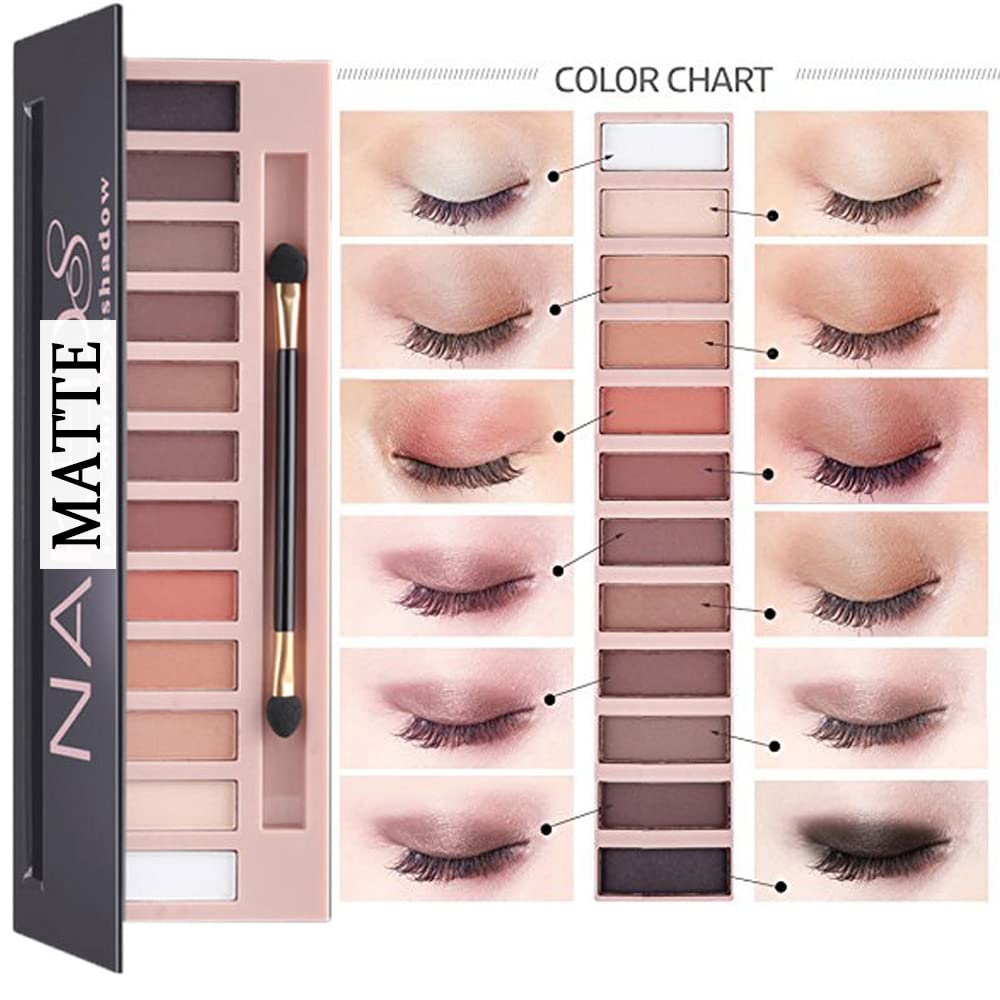 SET DE MAQUILLAJE BAISEN DIARY ALL IN ONE 12 COLORES SOMBRAS, BASE NUDE, PRIMER, BROCHA, ESPONJAS, GEL CEJAS Y DELINEADOR - 2