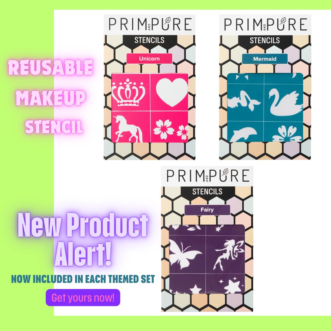 SET DE MAQUILLAJE INFANTIL PRIM AND PURE MINERAL CON ESPEJO UNICORNIO ROSA - 5