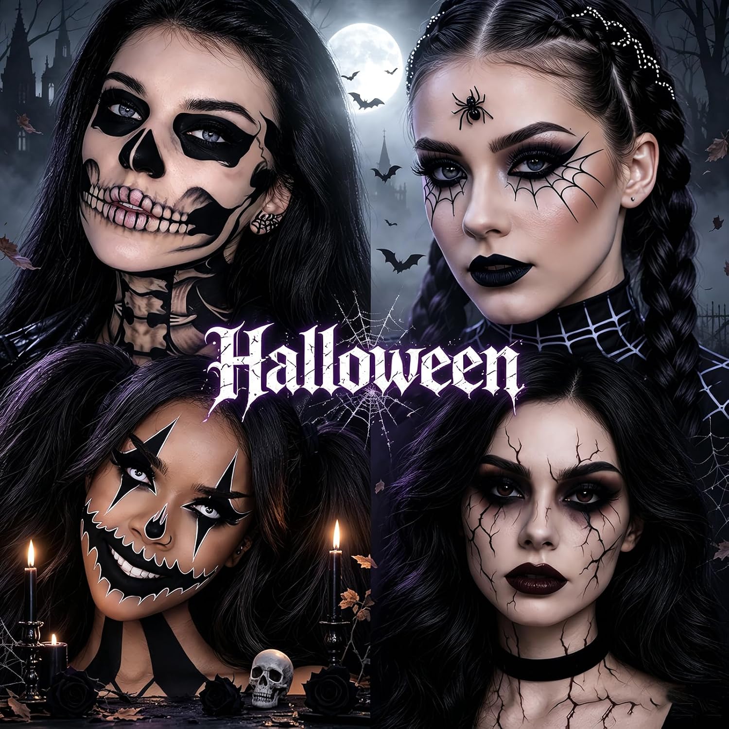 SET DE MAQUILLAJE KYDA BLACK GOTHIC PARA LABIOS Y OJOS - 4