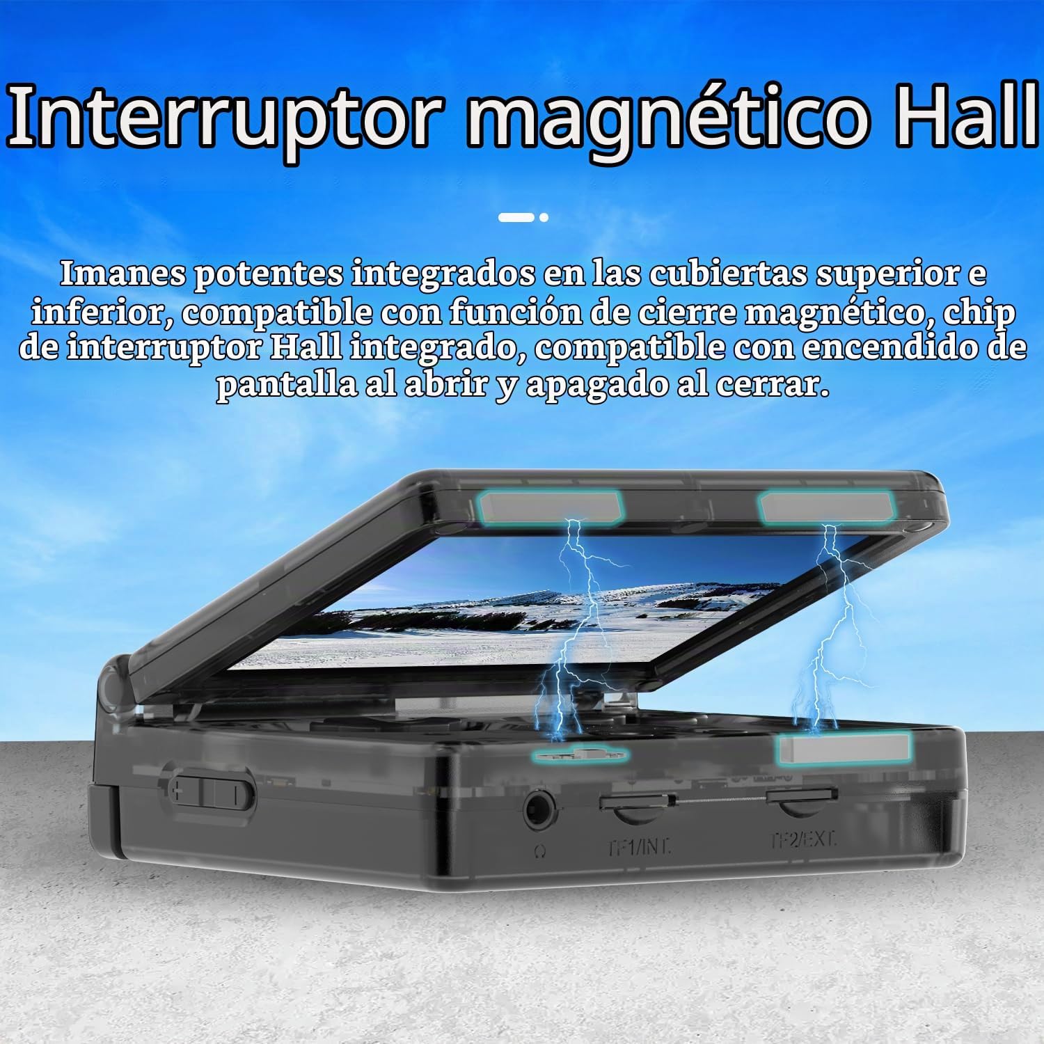 CONSOLA DE JUEGOS PORTÁTIL GIIPGOOP RG35XXSP 64GB NEGRA - 2