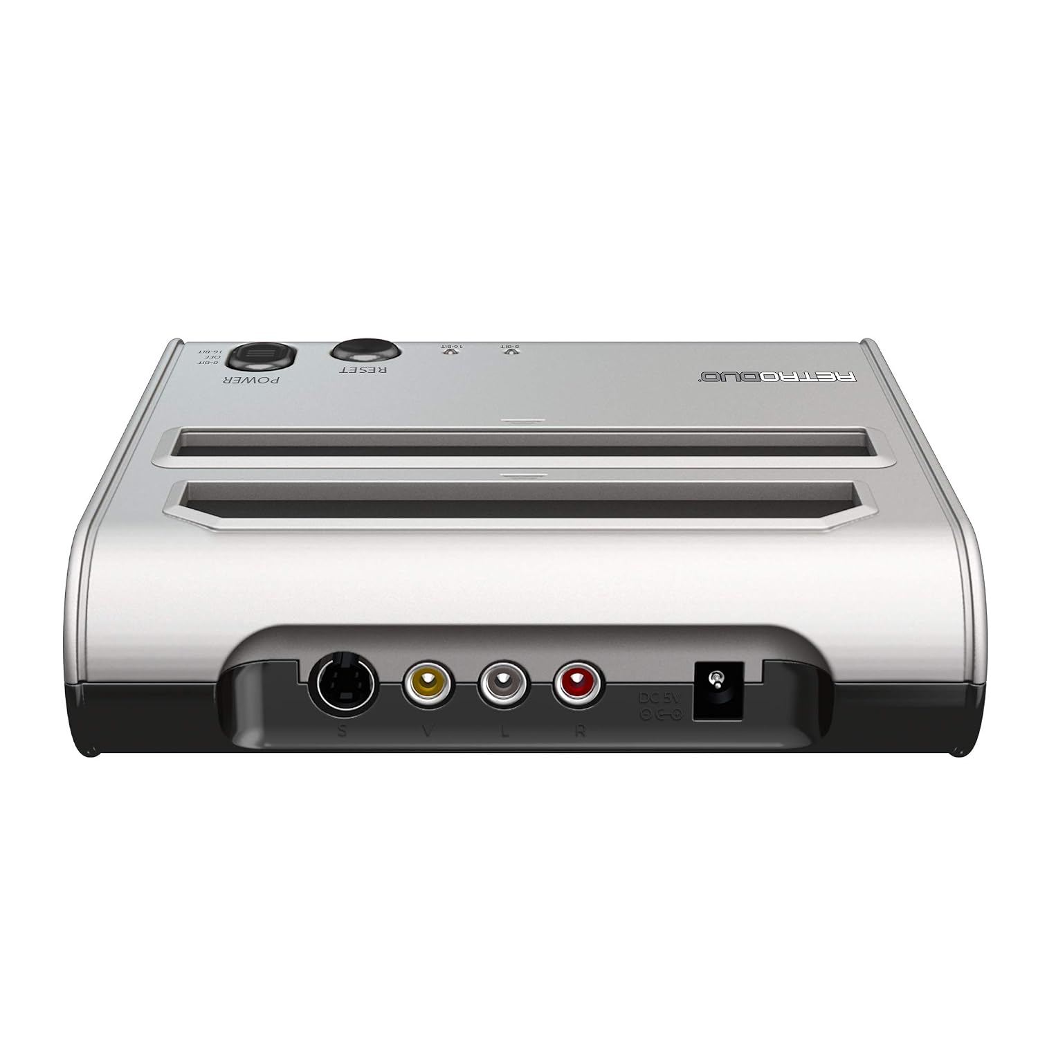 CONSOLA RETRO DUO 2 EN 1 RETRO-BIT PARA JUEGOS NES Y SNES PLATA - 2