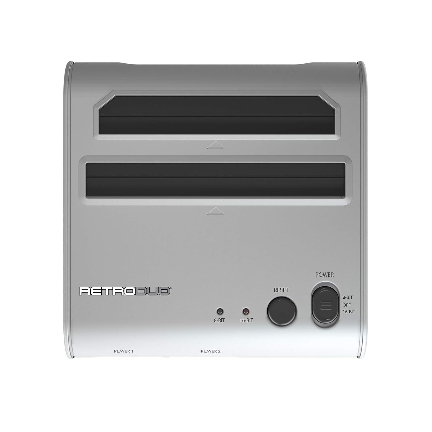 CONSOLA RETRO DUO 2 EN 1 RETRO-BIT PARA JUEGOS NES Y SNES PLATA - 5