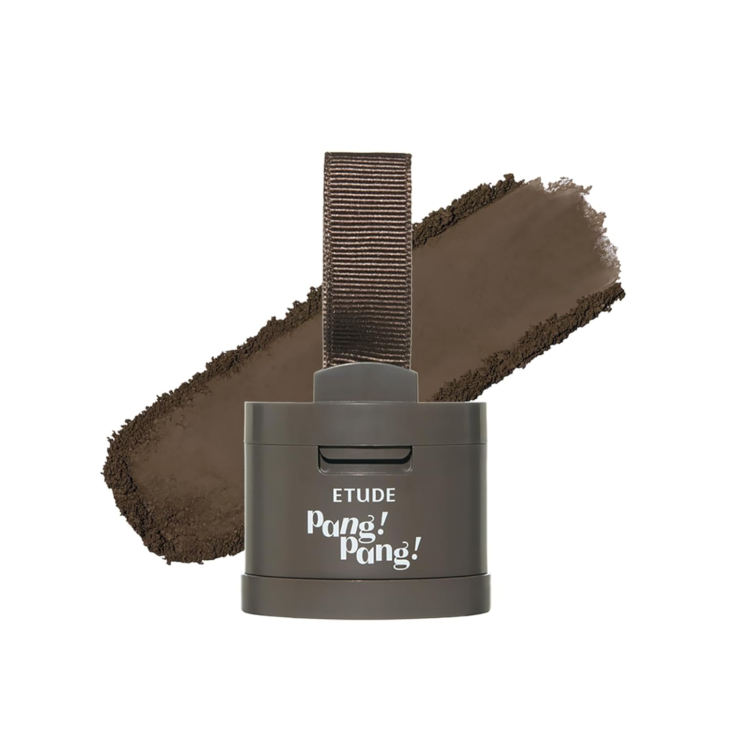 POLVO PARA RETOQUE DE RAÍCES ETUDE HAIR PANG PANG, DARK BROWN, RESISTENTE AL AGUA - 1