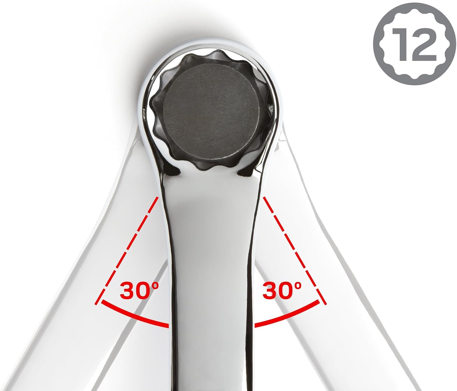 LLAVE DE CAJA OFFSET 30 X 32 MM TEKTON 45 GRADOS MÉTRICA - 5