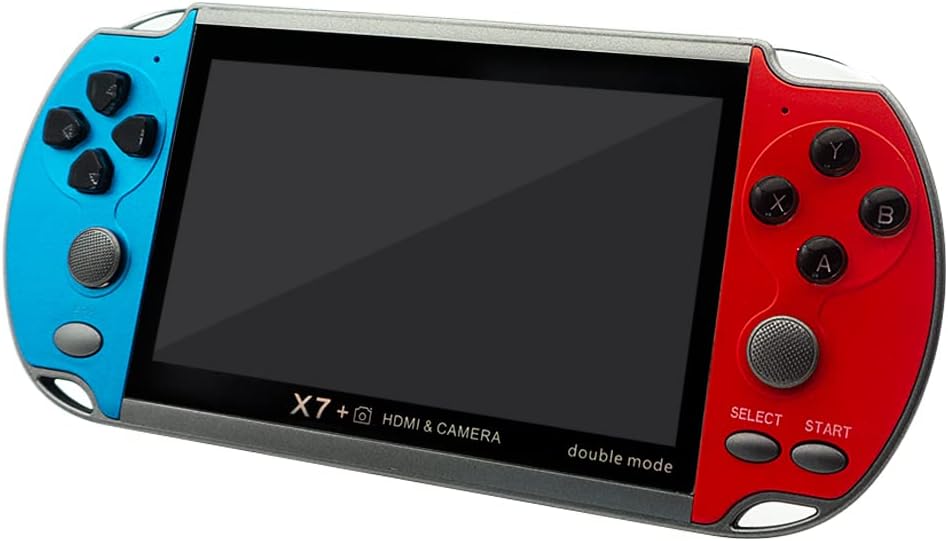 CONSOLA PORTÁTIL DREAMHAX X7 PLUS 8GB ROJA Y AZUL PANTALLA 4.3 PULGADAS - 1