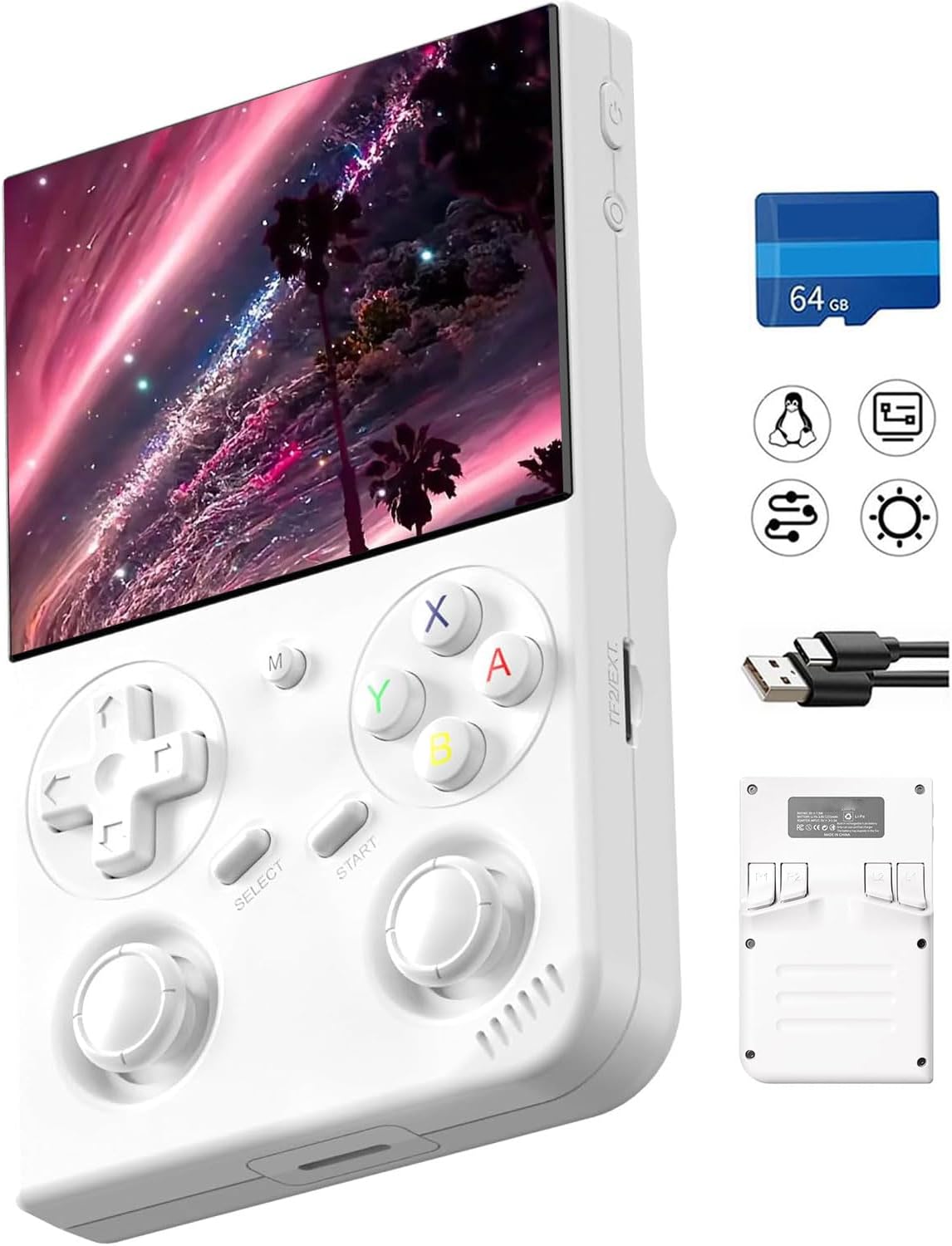 CONSOLA PORTÁTIL DE JUEGOS RG35XXPRO AIVUIDBS 64GB VERDE - 1