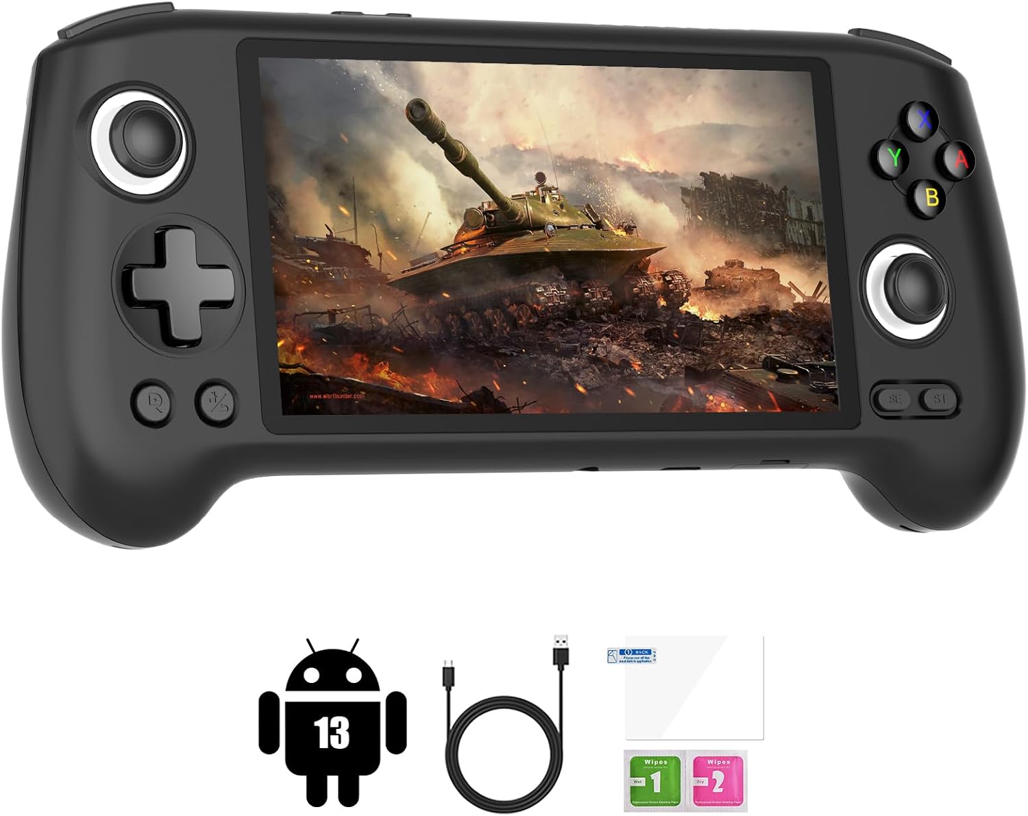CONSOLA PORTÁTIL RETRO GIIPGOOP RG556 ANDROID 13 PANTALLA AMOLED 5.48 PULGADAS 8GB RAM BATERÍA 5500MAH NEGRA - 1