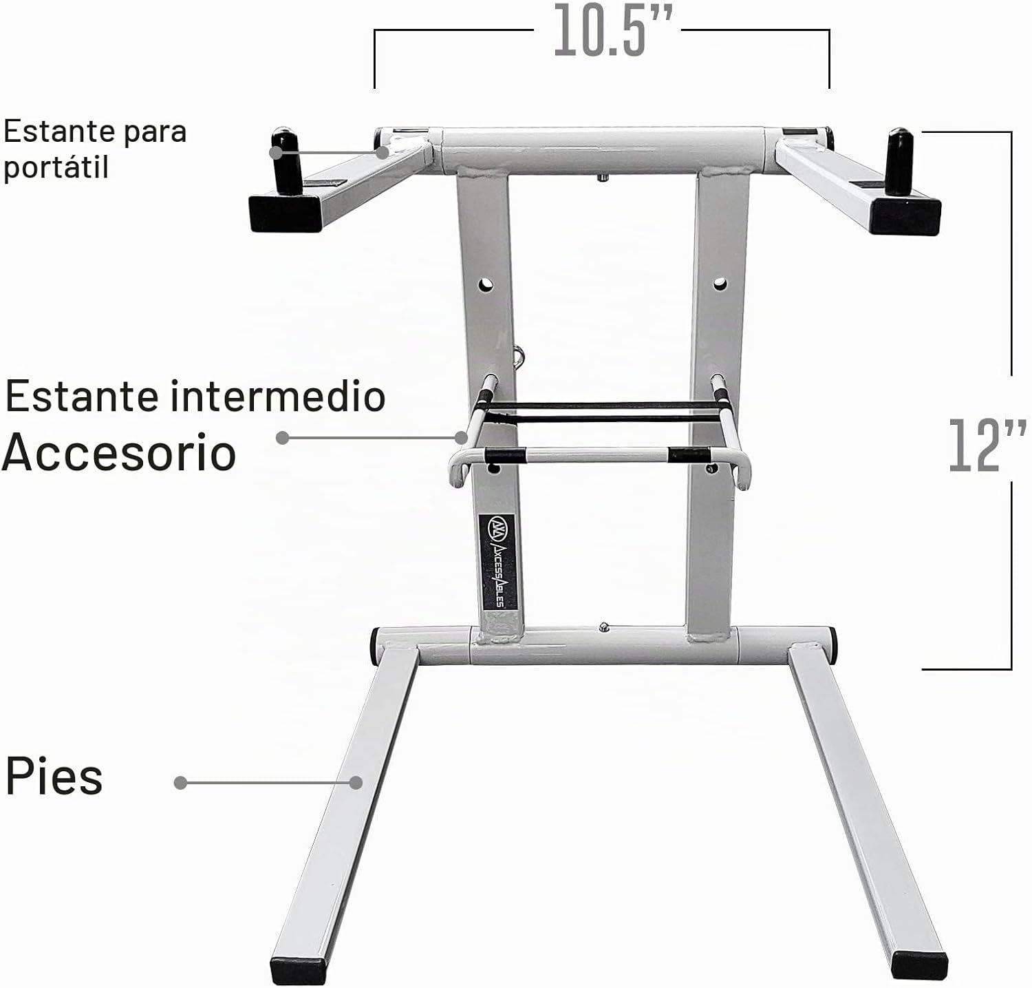SOPORTE PLEGABLE PARA LAPTOP AXCESSABLES DJLTS-01 BLANCO - 3