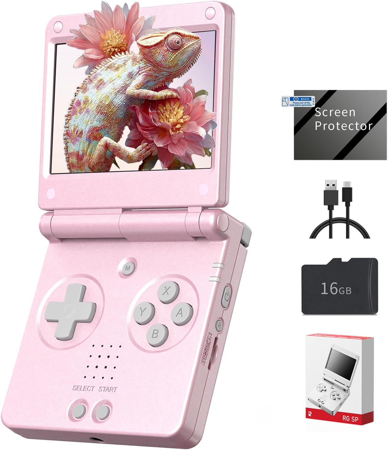 CONSOLA PORTÁTIL RG SP RETRO HANDHELD CEREZA PERLADO 16GB - 1