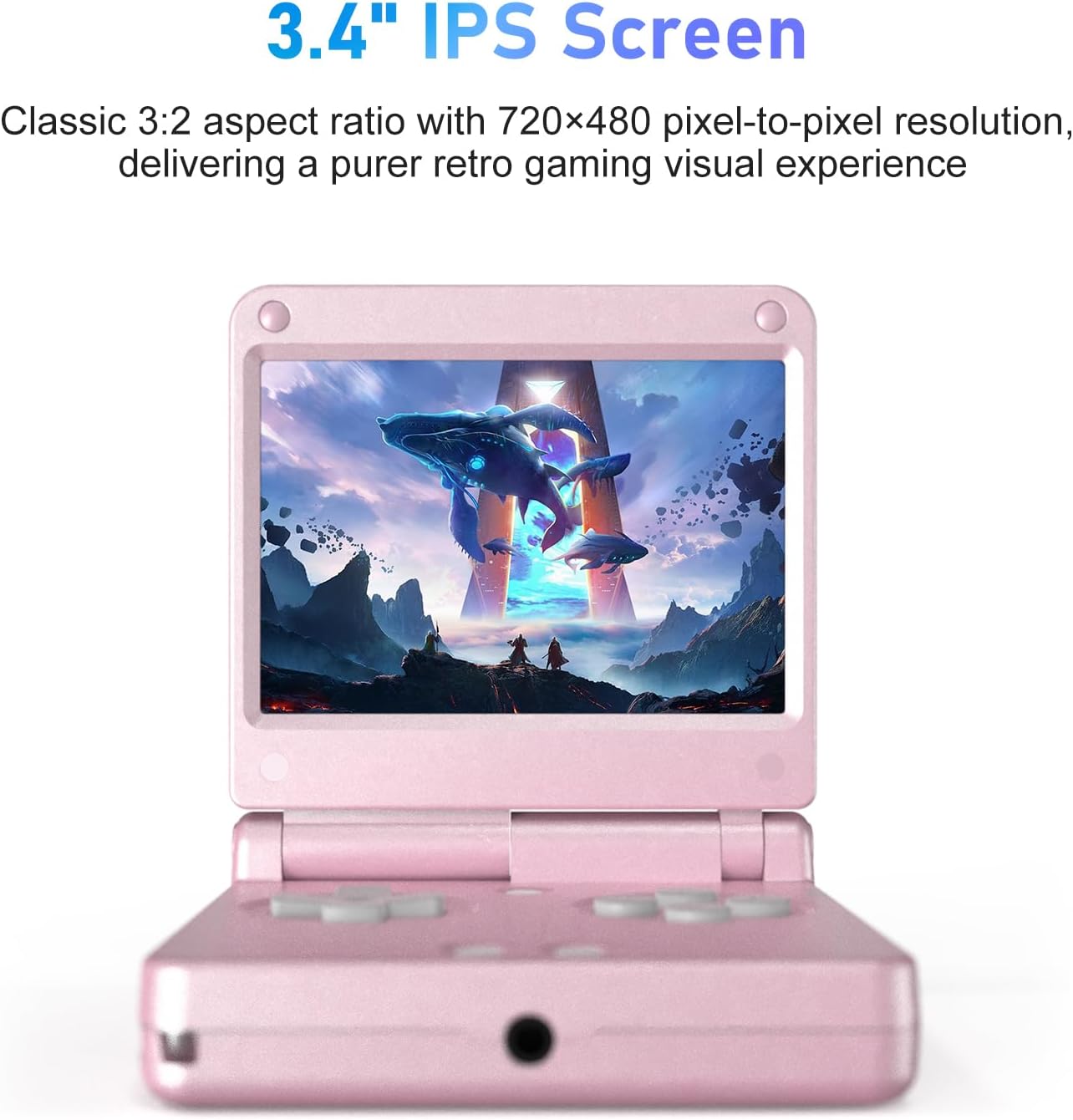 CONSOLA PORTÁTIL RG SP RETRO HANDHELD CEREZA PERLADO 16GB - 2