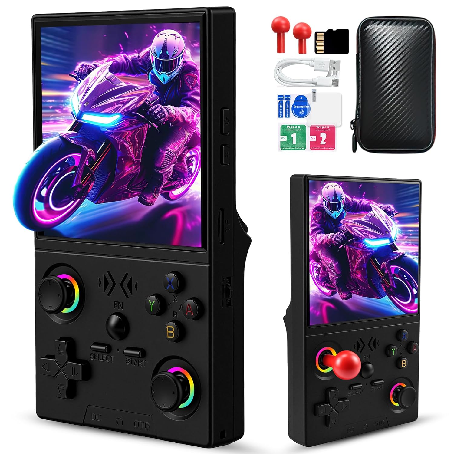 CONSOLA DE VIDEOJUEGOS PORTÁTIL UYTGXEN XF40V CON JOYSTICKS DESMONTABLES Y PANTALLA HD IPS DE 4 PULGADAS - 1