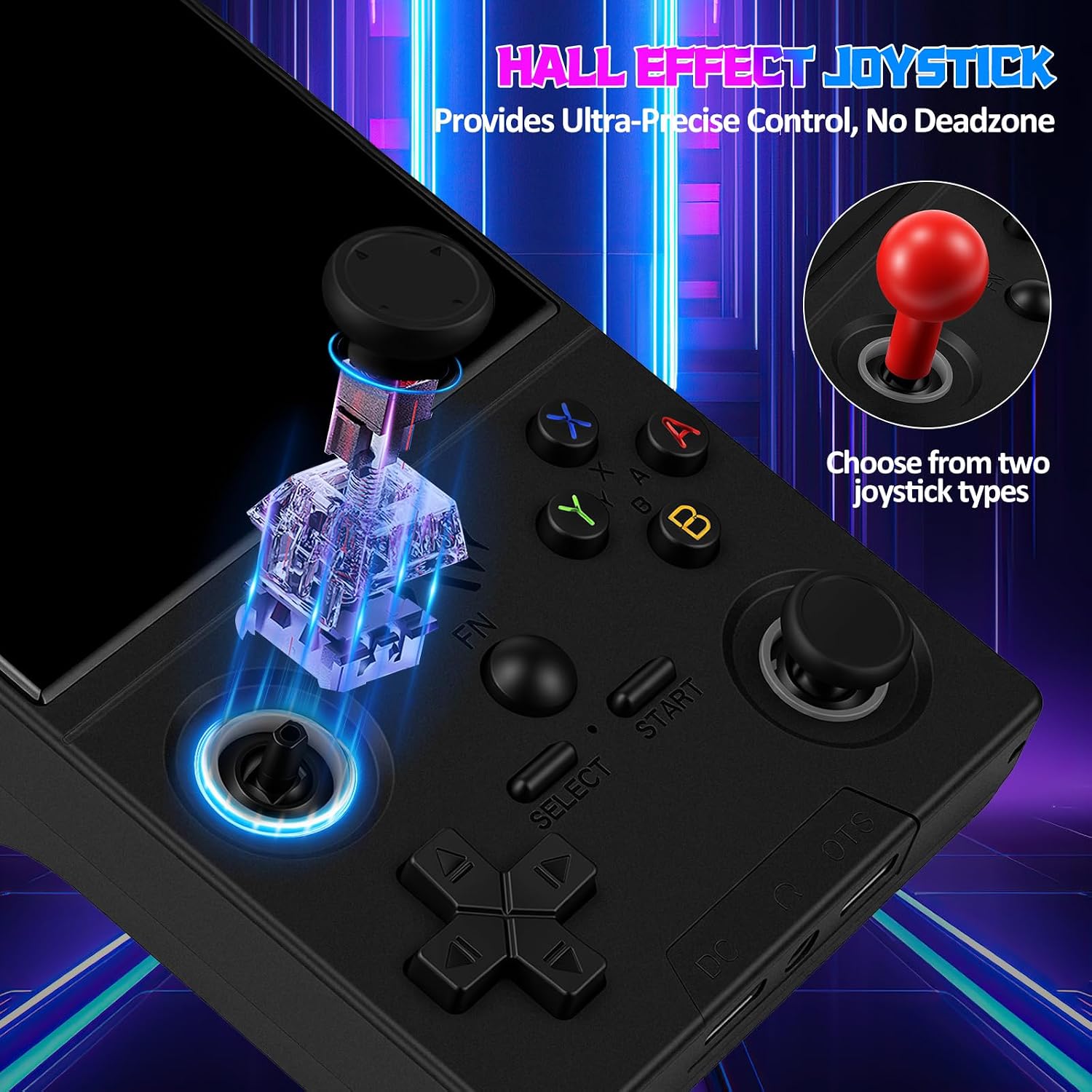 CONSOLA DE VIDEOJUEGOS PORTÁTIL UYTGXEN XF40V CON JOYSTICKS DESMONTABLES Y PANTALLA HD IPS DE 4 PULGADAS - 4