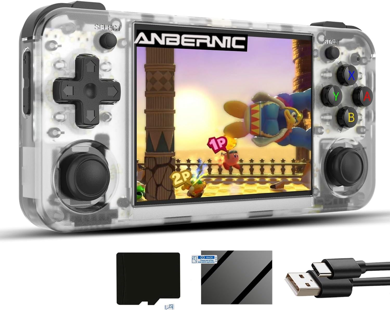 CONSOLA PORTÁTIL ANBERNIC RG35XX H CON PANTALLA IPS 3.5'' Y TARJETA 64GB - 1