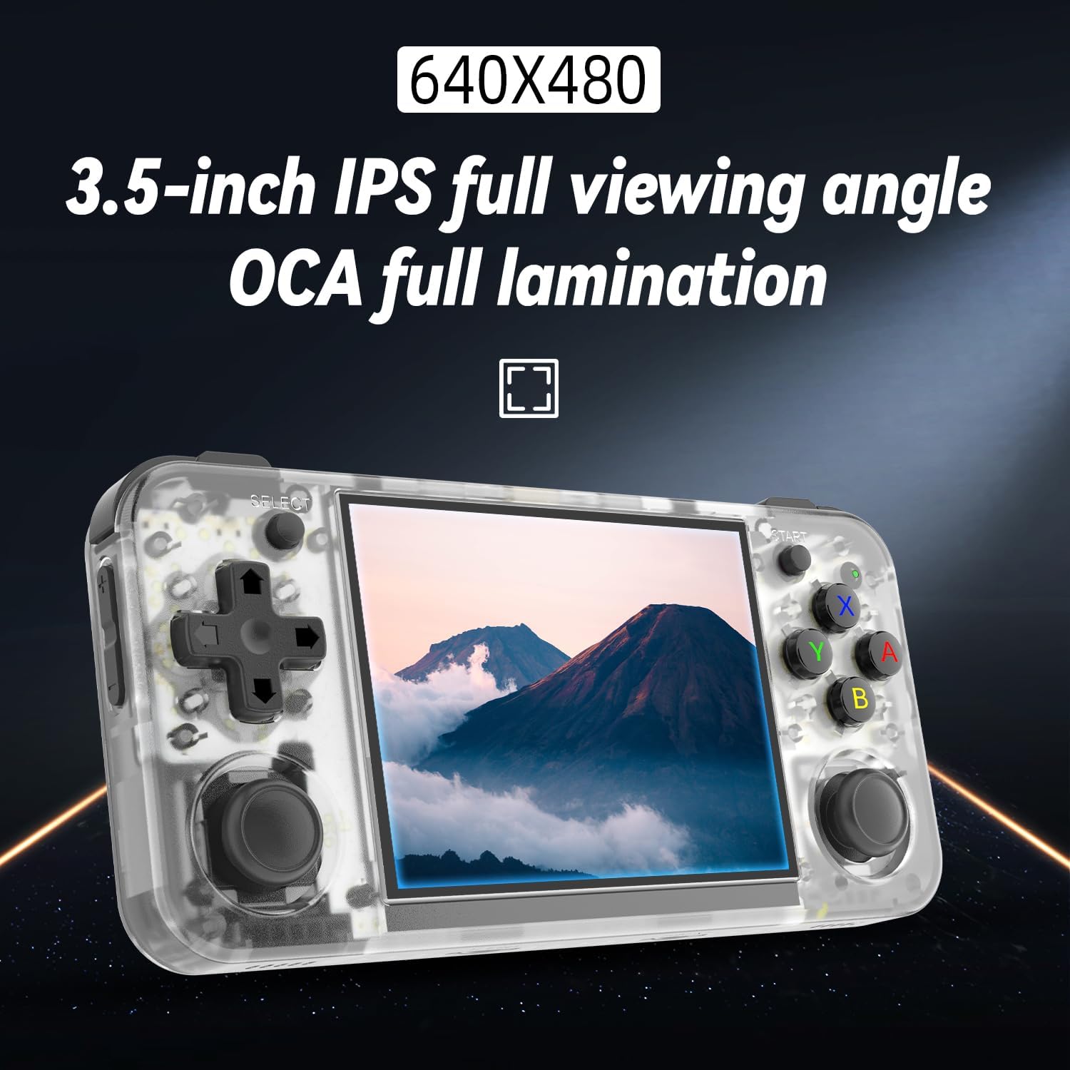 CONSOLA PORTÁTIL ANBERNIC RG35XX H CON PANTALLA IPS 3.5'' Y TARJETA 64GB - 3