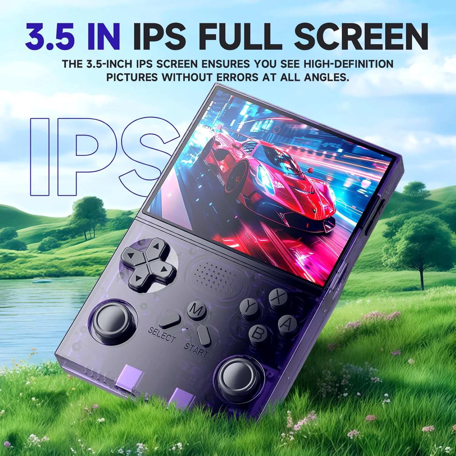 CONSOLA RETRO PORTÁTIL YKASEK R40 128GB MORADO - 2