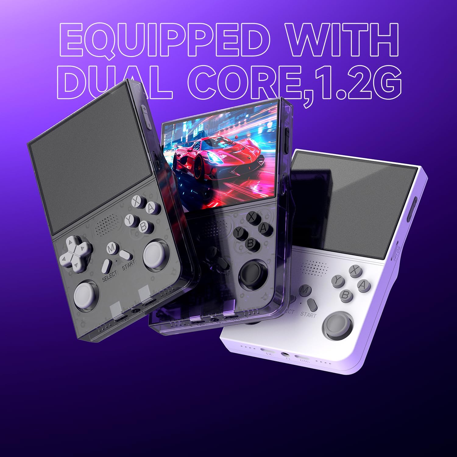 CONSOLA RETRO PORTÁTIL YKASEK R40 128GB MORADO - 5