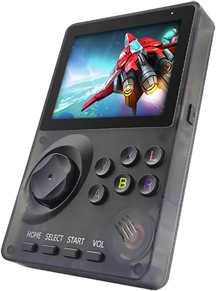 CONSOLA DE VIDEOJUEGOS PORTÁTIL 16 BIT RFETOMAX GRIS 2.8 PULGADAS CON 100 JUEGOS PREINSTALADOS - 1