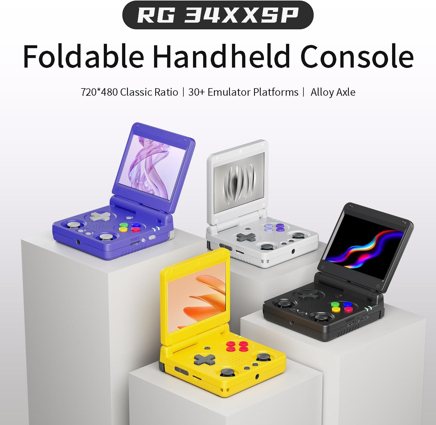 CONSOLA PORTÁTIL RETRO ANBERNIC RG34XXSP 64GB GRIS - 3