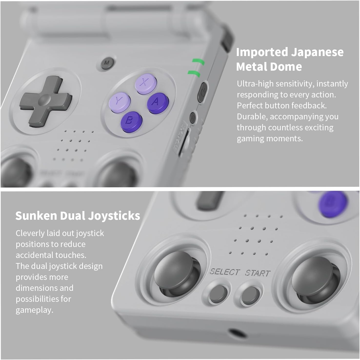 CONSOLA PORTÁTIL RETRO ANBERNIC RG34XXSP 64GB GRIS - 4