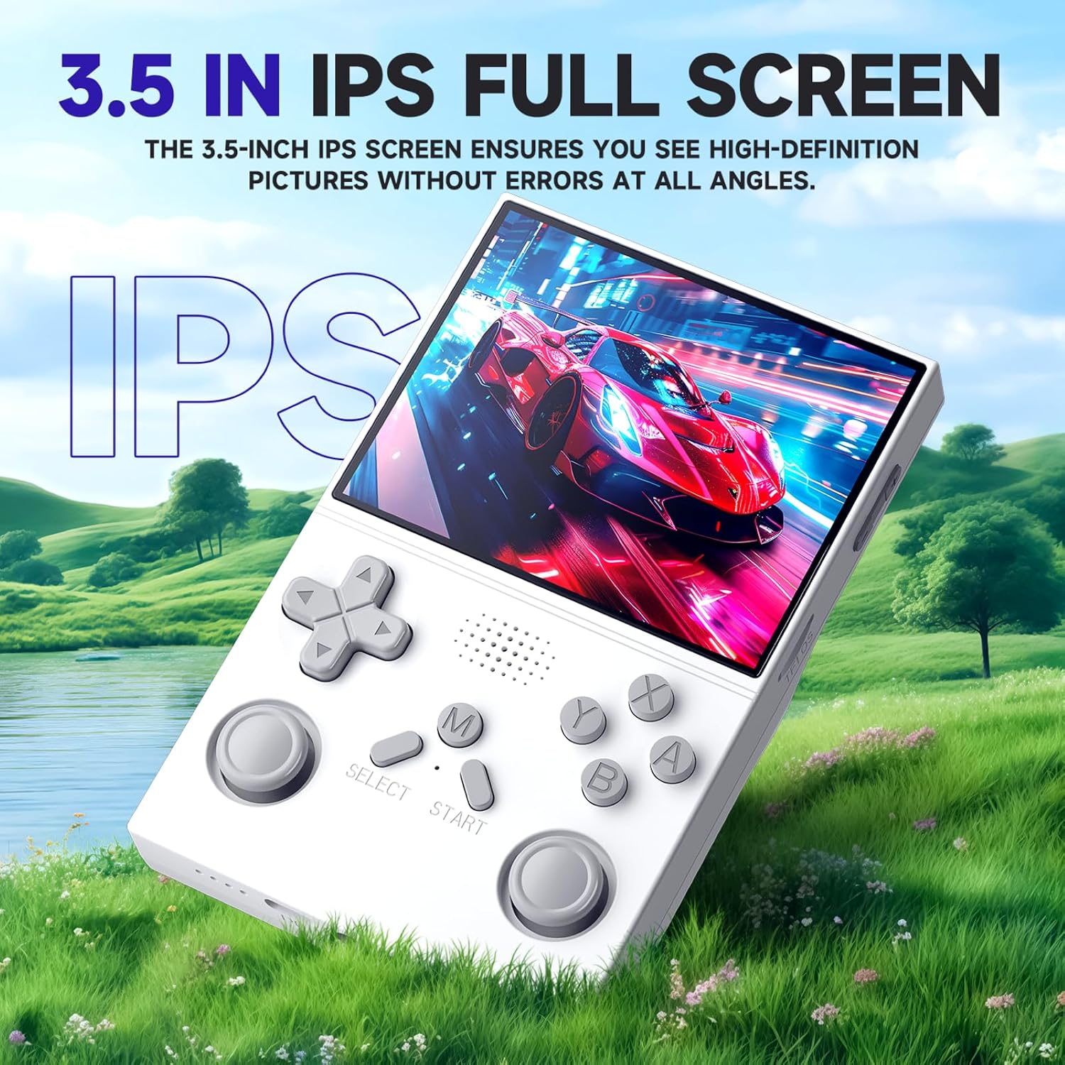 CONSOLA DE VIDEOJUEGOS PORTÁTIL RETRO YKASEK R40 128GB BLANCA - 2