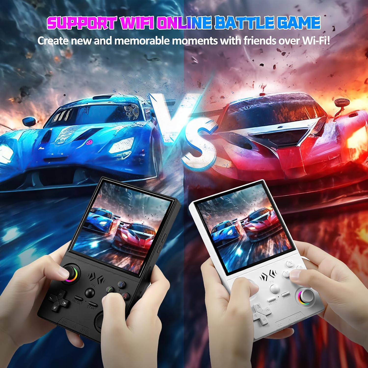 CONSOLA DE VIDEOJUEGOS PORTÁTIL UYTGXEN XF40V CON JOYSTICKS DESMONTABLES Y PANTALLA IPS 4.0 PULGADAS - 5