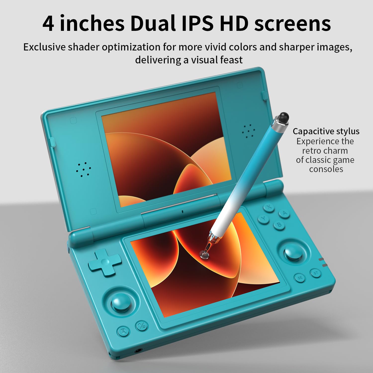 CONSOLA PORTÁTIL RGAMBERNIC RG DS ANDROID 14 DUAL SCREEN 4 PULGADAS VERDE - 3