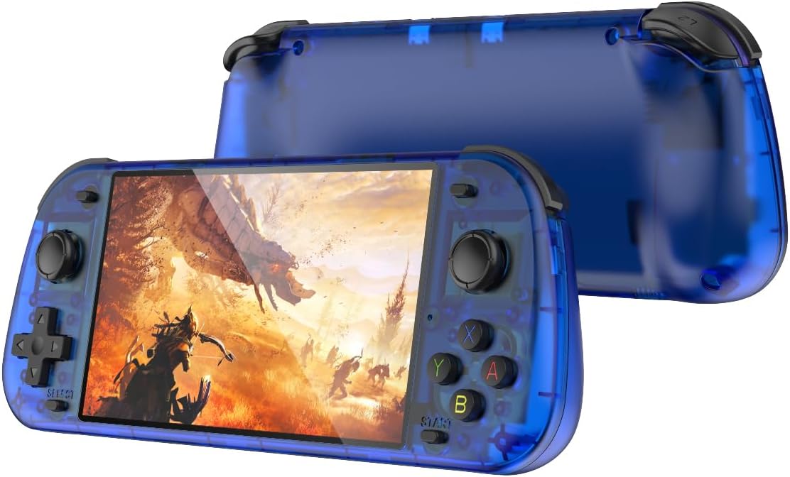 CONSOLA PORTÁTIL RETRO UGTENVERSI 5.1 PULGADAS AZUL TRANSPARENTE - 1