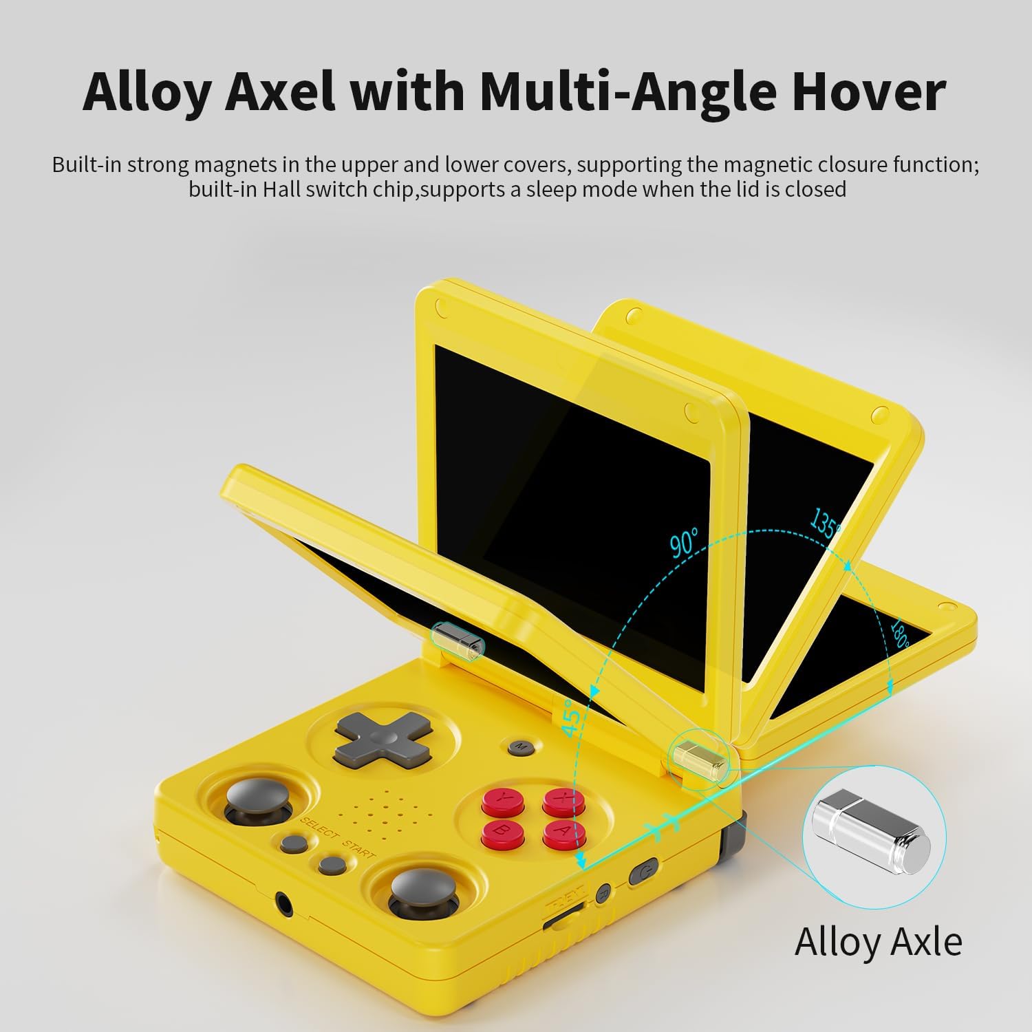CONSOLA PORTÁTIL RETRO ANBERNIC RG34XXSP 64GB AMARILLO - 3
