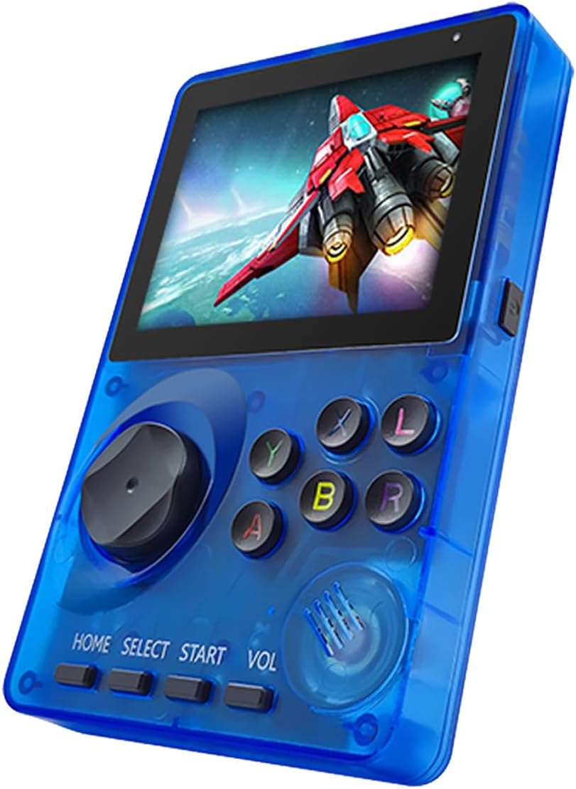 CONSOLA DE VIDEOJUEGOS PORTÁTIL RFETOMAX 16 BIT AZUL CON 100 JUEGOS PREINSTALADOS - 1