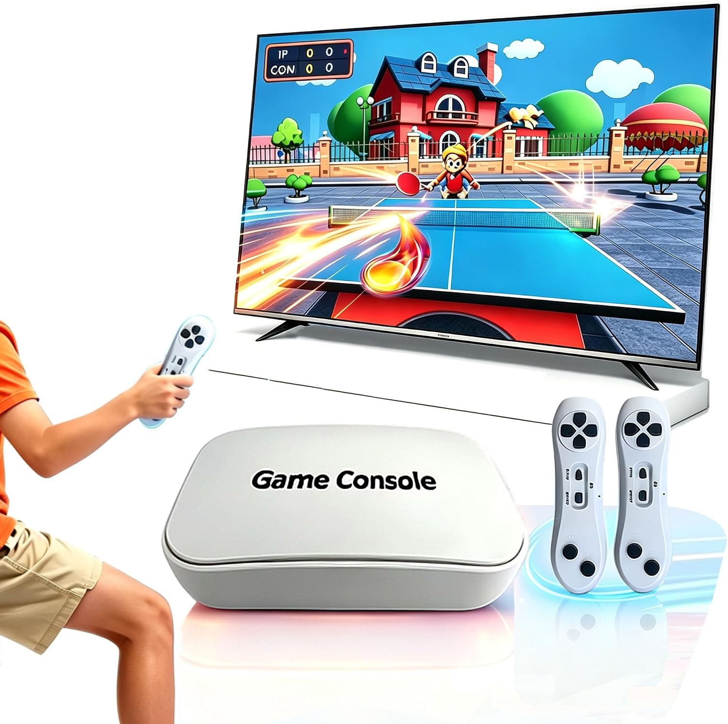 CONSOLA DE VIDEOJUEGOS YRPRSODF CON MÁS DE 100 JUEGOS INTEGRADOS Y CONTROL INALÁMBRICO 2.4G - 1