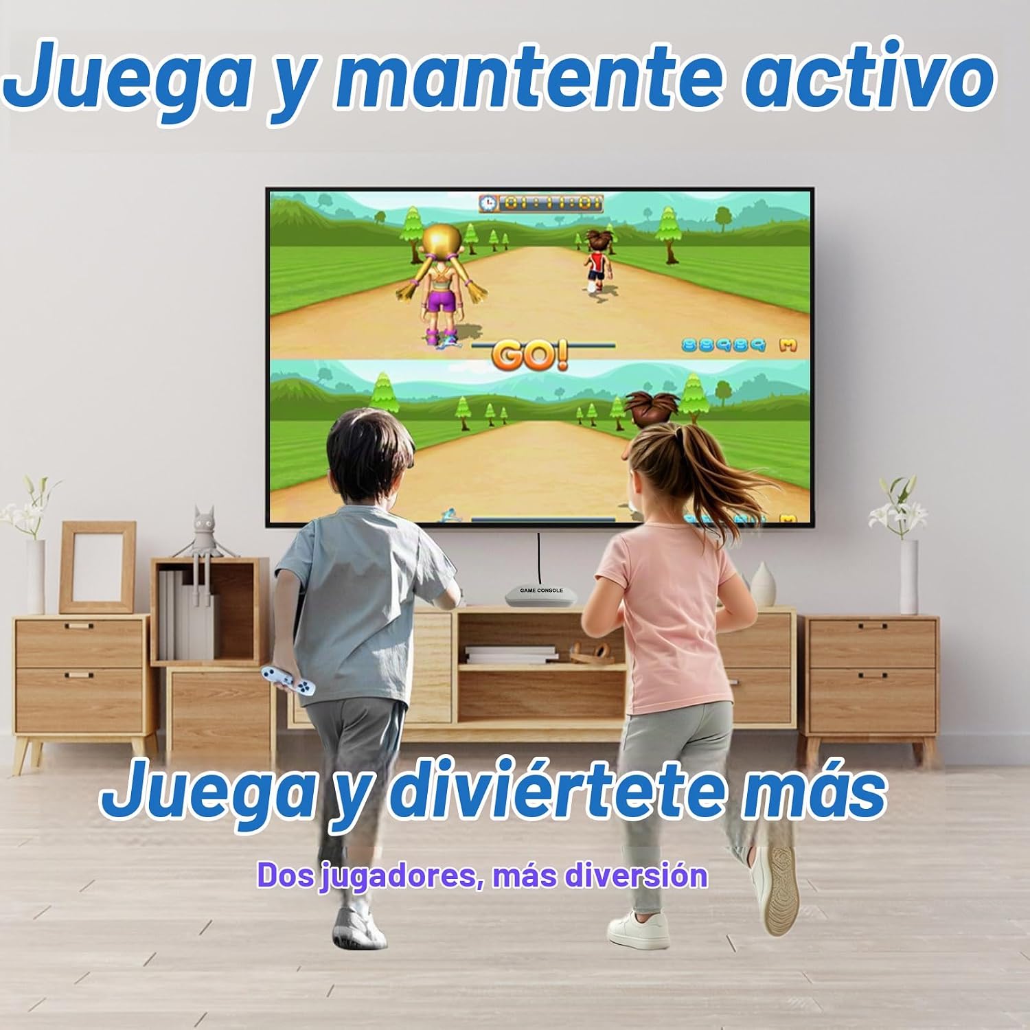 CONSOLA DE VIDEOJUEGOS YRPRSODF CON MÁS DE 100 JUEGOS INTEGRADOS Y CONTROL INALÁMBRICO 2.4G - 4