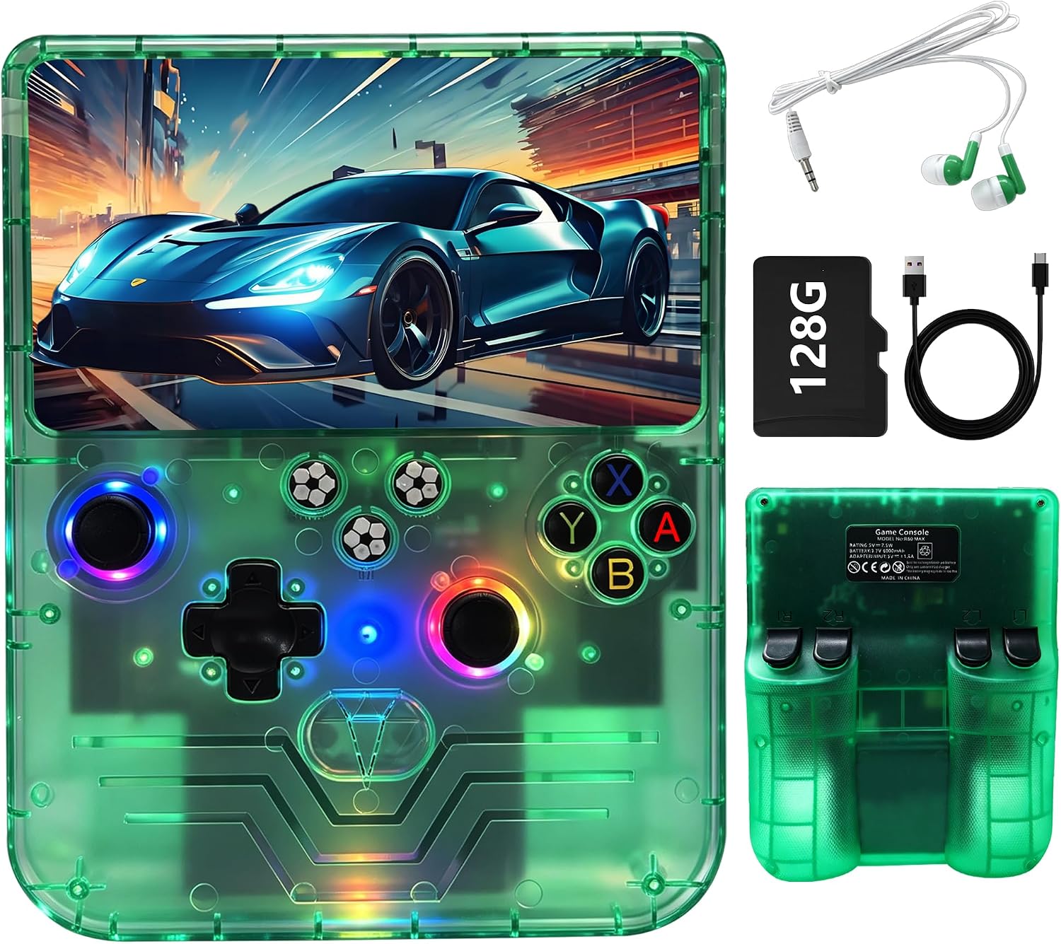 CONSOLA PORTÁTIL RETRO PANDORAGAME R60MAX 128GB VERDE - 1