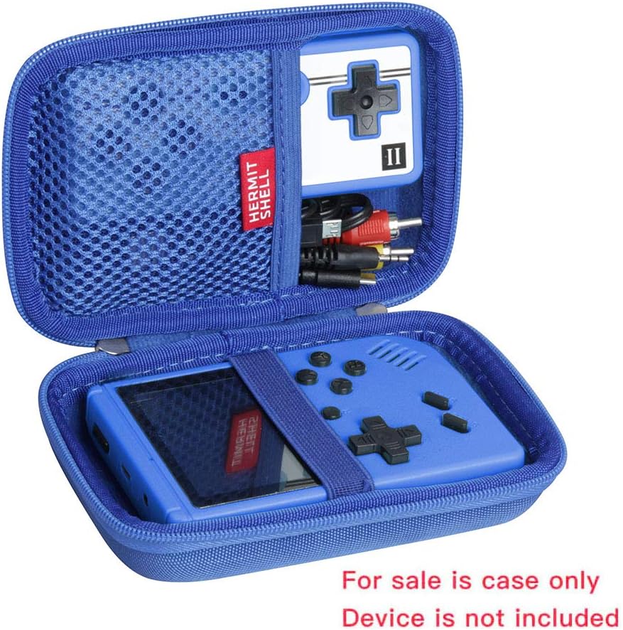 ESTUCHE RÍGIDO DE VIAJE HERMITSHELL PARA CONSOLA CLÁSICA FC RETRO AZUL - 2