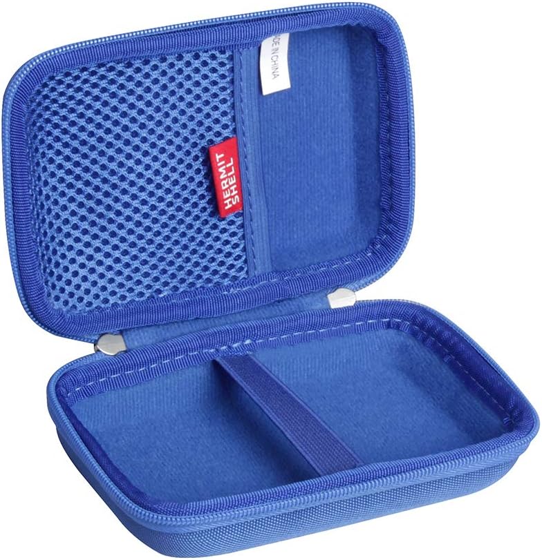 ESTUCHE RÍGIDO DE VIAJE HERMITSHELL PARA CONSOLA CLÁSICA FC RETRO AZUL - 3