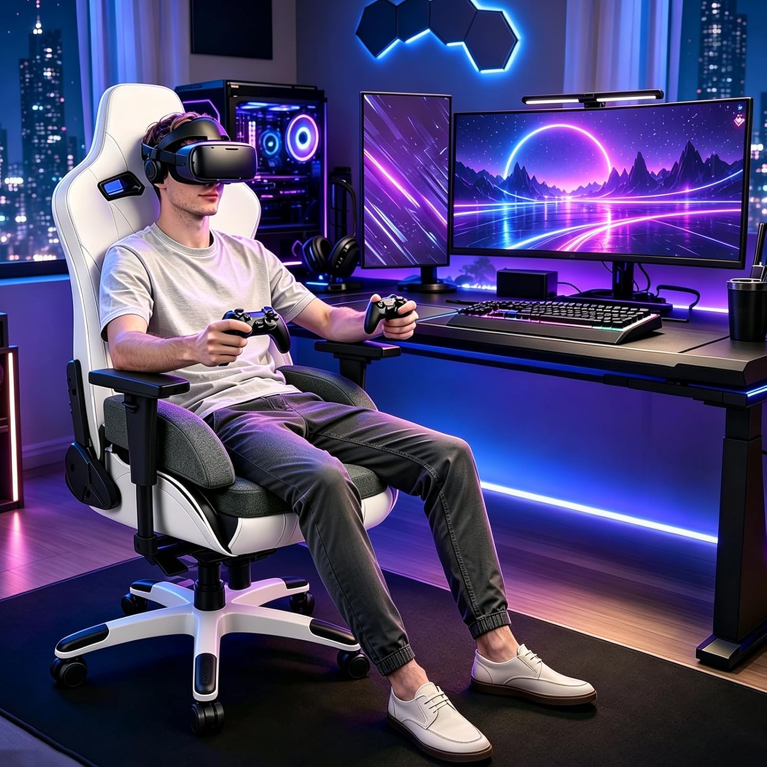 ALMOHADILLA PARA SILLA GOFORIT CON ESPUMA DE DOBLE CAPA PARA GAMING Y OFICINA - 5