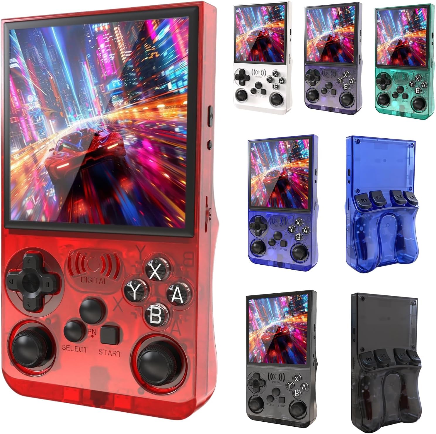 CONSOLA DE JUEGOS PORTÁTIL GAMINJA 4 PULGADAS ROJA CON WIFI Y BATERÍA 3500MAH - 1
