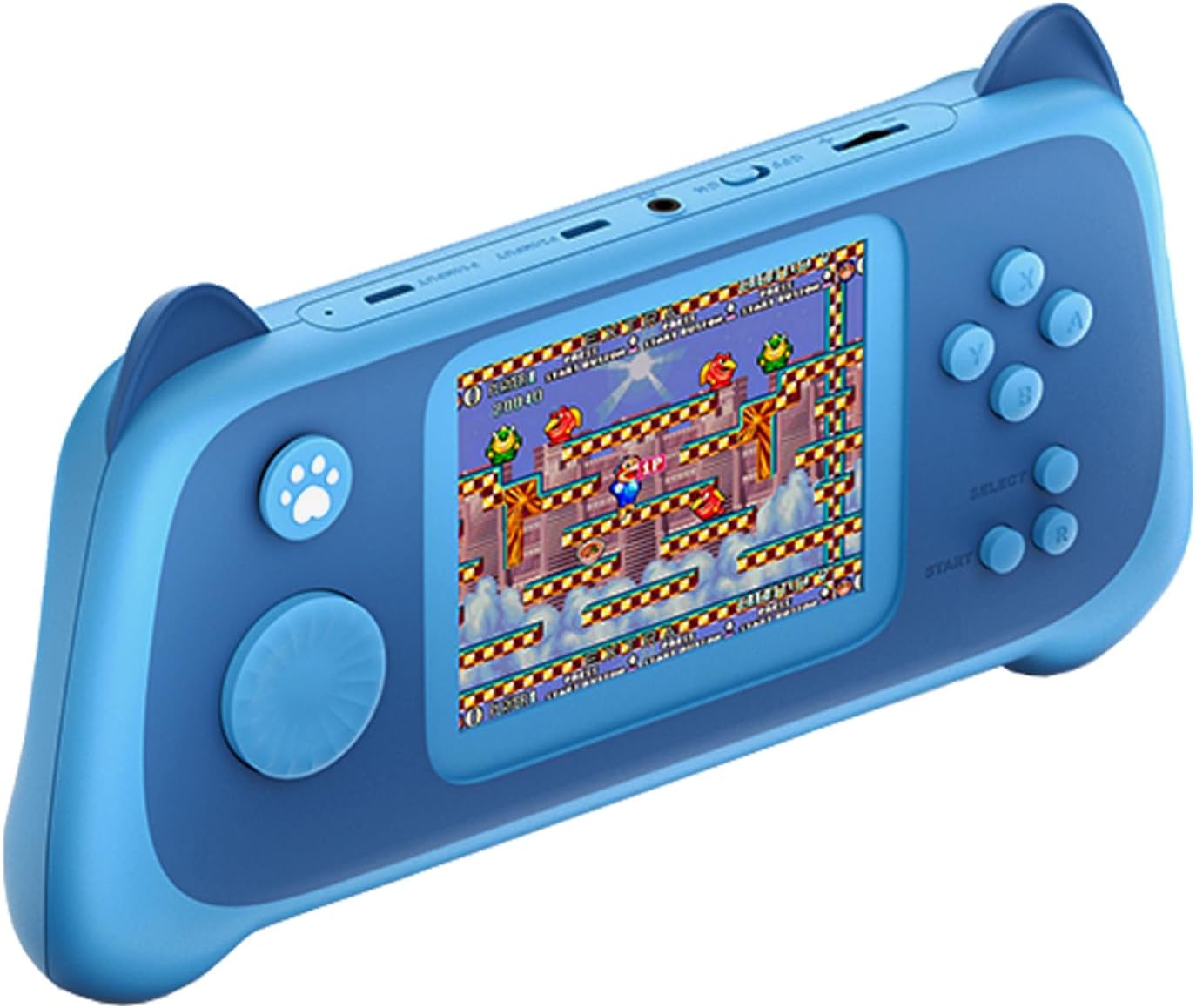 CONSOLA DE VIDEOJUEGOS PORTÁTIL RFETOMAX 666 JUEGOS CLÁSICOS PANTALLA 3 PULGADAS AZUL - 1