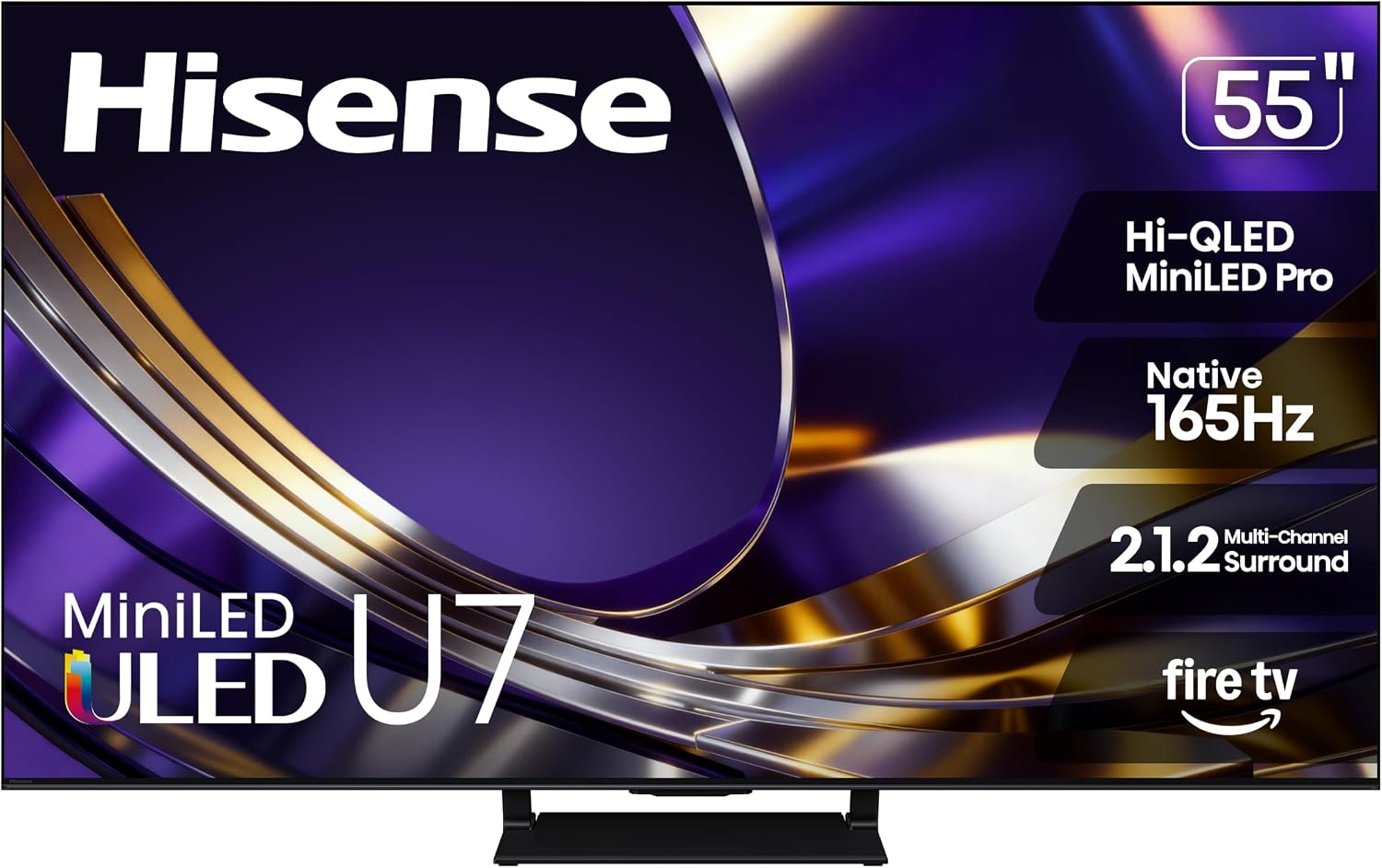 TELEVISOR HISENSE 55' U7 MINI-LED ULED 4K UHD SMART FIRE TV 2026 - 1