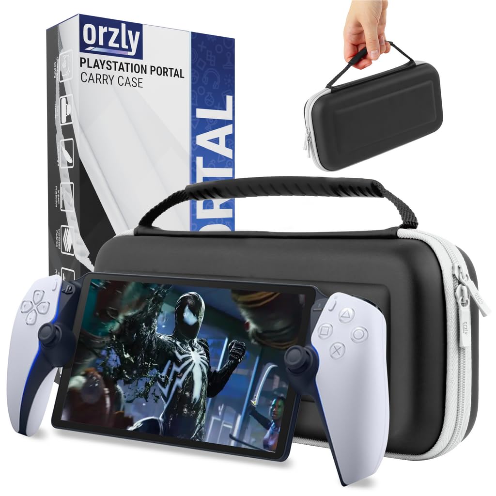 ESTUCHE ORZLY PARA PLAYSTATION PORTAL PS5 NEGRO/BLANCO - 1