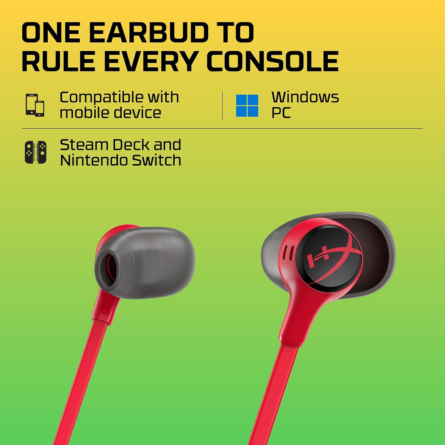 AUDÍFONOS IN-EAR HYPERX CLOUD EARBUDS II ROJO CON MICRÓFONO Y ESTUCHE RÍGIDO - 5
