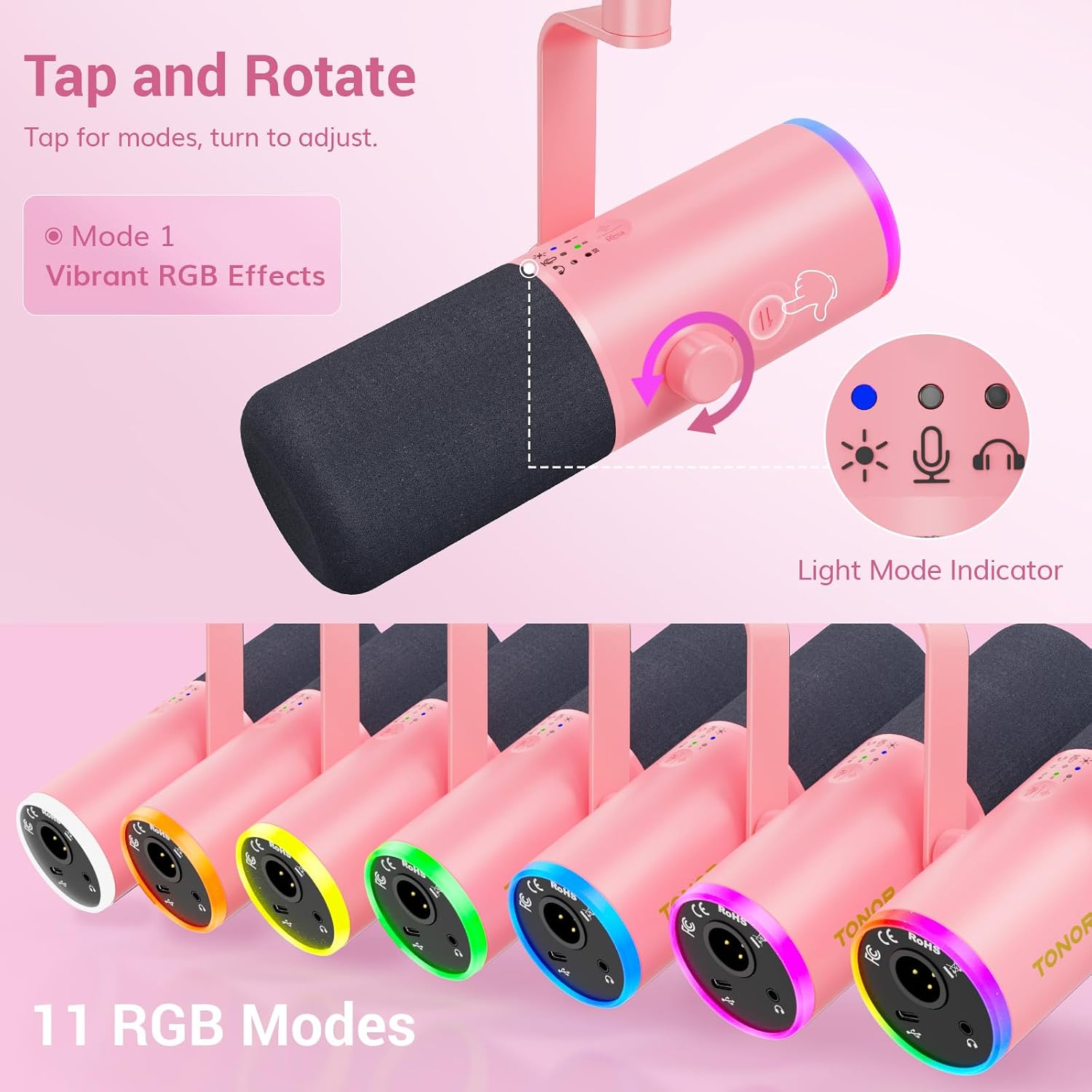 MICRÓFONO DINÁMICO TONOR PARA GAMING CON CANCELACIÓN DE RUIDO AI Y CONEXIÓN XLR/USB - 4