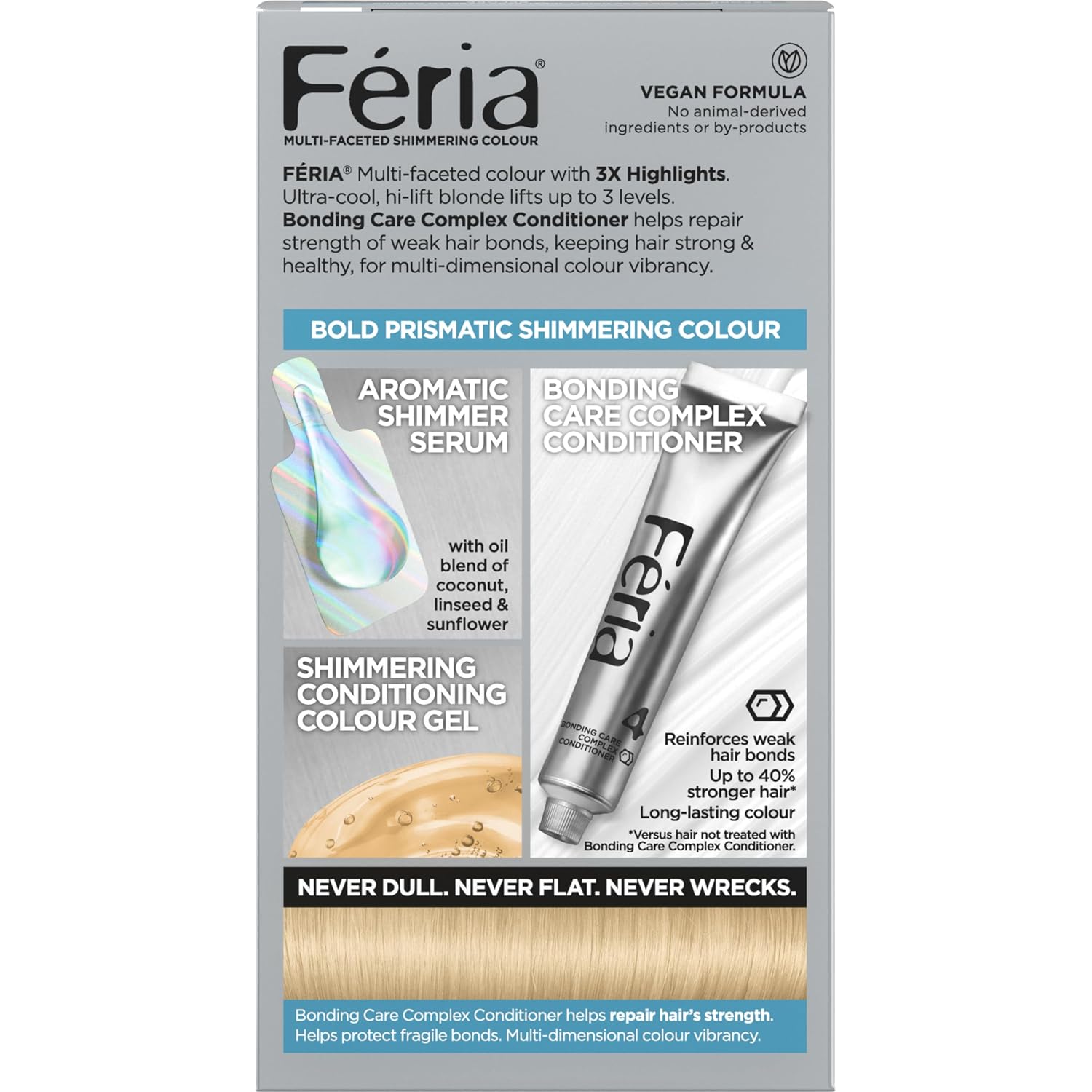 TINTE PERMANENTE PARA CABELLO L'OREAL PARIS FERIA 11.21 ULTRA PEARL BLONDE - 3