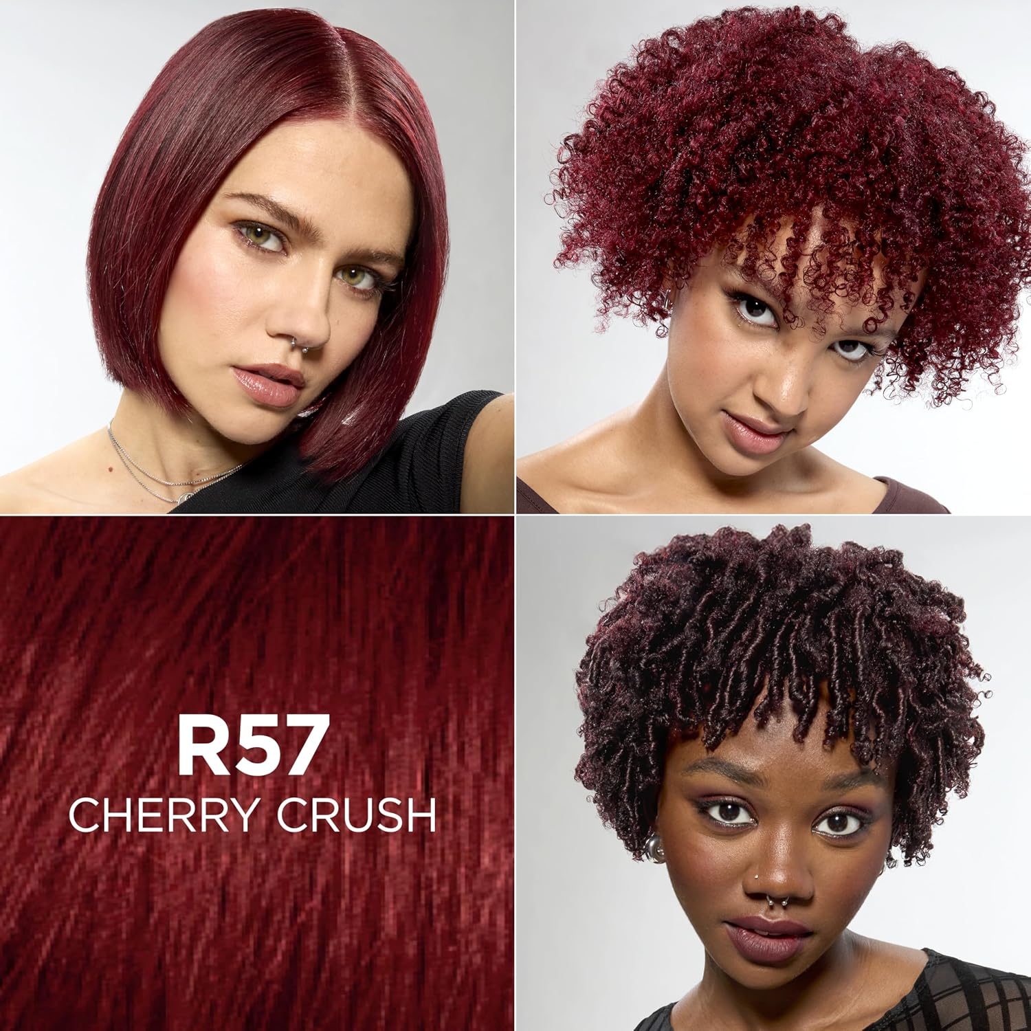 TINTE PERMANENTE PARA CABELLO L'OREAL PARIS FERIA R57 CHERRY CRUSH CEREZA INTENSO - 2